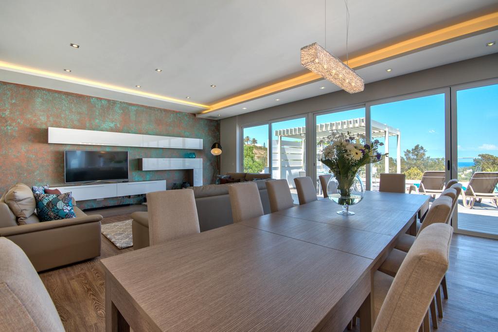 Villa Gaia - Sunset Views, Indoor Heated Pool, Sauna And Games Room Mellieħa Exterior foto